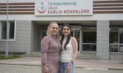 Uşak'ta hemşire Nagihan Tekin'in doktor kızı Ayşe Beyza Açık'tan en güzel hediye