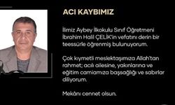 Uşak Aybey İlkokulu'ndan Halil Çelik hayata gözlerini yumdu
