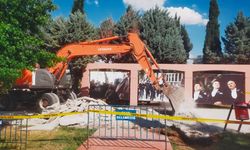 Uşak'ın işlek noktası Atapark'ta çalışma yapılıyor