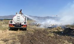 Uşak Eşme'nin komşusu Alaşehir'deki otogar civarında yangın