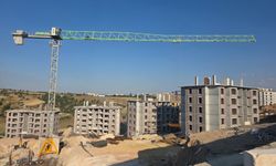 Uşak Karaağaç ve Anıttepe TOKİ'nin ilerisinde yapılan 466 yeni TOKİ konutunun kabası bitti