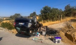 Uşak'ın Banaz ilçesinde aracıyla takla atan sürücü kurtarılamadı