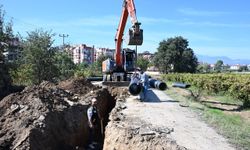 Sarıgöl'deki su baskınlarına karşı yağmur suyu hattı yapıldı