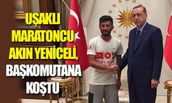 Uşaklı maratoncu Akın Yeniceli, Başkomutan'a koştu