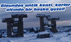 Blaundos antik kenti, karlar altında bir başka güzel!