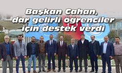 Başkan Nurullah Cahan, dar gelirli öğrenciler için destek verdi