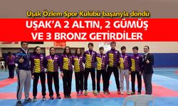 Uşak'a madalyalarla döndüler