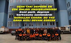 Kent park, deprem korkusunu sonlandırdı