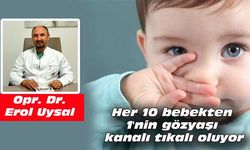 Her 10 bebekten 1'nin gözyaşı kanalı tıkalı oluyor