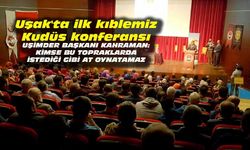 Uşak'ta ilk kıblemiz Kudüs konferansı verildi