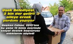 Uşak Belediyesi, 2 bin dar gelirli aileye erzak yardımı yapıyor