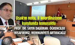 Uşak'ın notu, il koordinasyon kurulunda konuşuldu