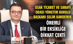 Selim Kandemir, Uşak'taki önemli bir eksikliğe dikkat çekti