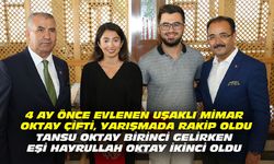Uşaklı mimar çift, rakip oldukları yarışmada ilk 2'ye isimlerini yazdırdı