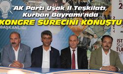 AK Parti Uşak İl Teşkilatı, bayramlaşmada kongre sürecini konuştu
