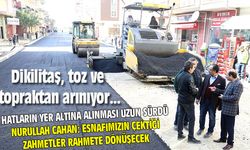 Dikilitaş, toz ve topraktan arınıyor...