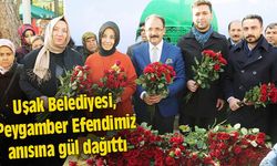 Uşak Belediyesi, Peygamber Efendimiz anısına gül dağıttı