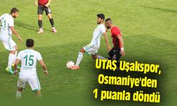 UTAŞ Uşakspor, Osmaniye'den 1 puanla döndü