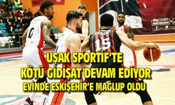 Uşak Basket, kendi evinde, Eskişehir'e mağlup oldu