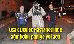 Uşak Devlet Hastanesi'nde ağır koku paniğe yol açtı
