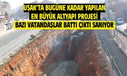 Uşak'taki dev altyapı çalışmasını battı çıktı inşaatıyla karıştırılıyor