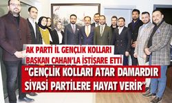 AK Parti Uşak İl Gençlik Kolları, Başkan Cahan'ı ziyaret etti