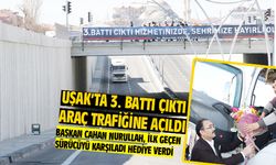 Uşak'ta 3'üncü battı çıktı trafiğe açıldı