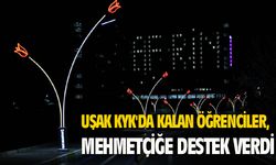 KYK Uşak İl Müdürlüğünde kalan öğrencilerden Afrin operasyonuna destek