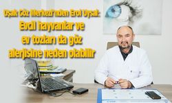 Erol Uysal: Evcil hayvanlar ve ev tozları da göz alerjisine neden olabilir
