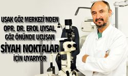 Göz önünde uçuşan siyah noktalara dikkat