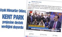Uşak Mimarlar Odası, kent park projesine destek verdiğini duyurdu