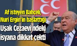 Af isteyen Bahçeli, Nuriş'in Uşak Cezaevi'ndeki isyana dikkat çekti