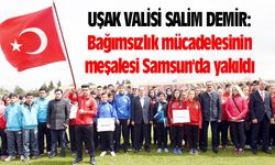 Bağımsızlık mücadelesinin meşalesi Samsun'da yakıldı