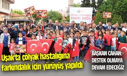 Uşak'ta çölyak hastalığına farkındalık için yürüyüş yapıldı