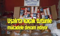 Uşak'ta kaçak tütünle mücadele devam ediyor