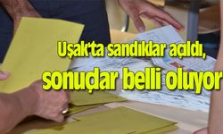Uşak'ta sandıklar açıldı, sonuçlar belli oluyor