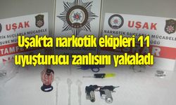 Uşak'ta narkotik ekipleri 11 uyuşturucu zanlısını yakaladı