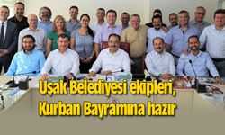 Uşak Belediyesi ekipleri, Kurban Bayramına hazır