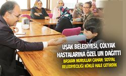 Uşak Belediyesi, kentteki çölyak hastalarına özel glutensiz un dağıttı