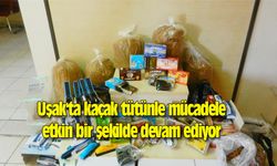 Uşak'ta kaçak tütünle mücadele etkin bir şekilde devam ediyor