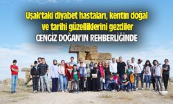 Uşak'taki diyabet hastaları, kentin doğal ve tarihi güzelliklerini gezdiler