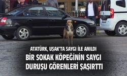 Uşak'taki 10 Kasım etkinliklerinde ilginç bir görüntü