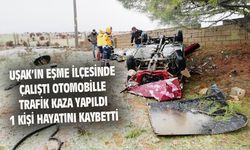 Uşak'ta çalıntı otomobille kaza yaptı, 1 kişi hayatını kaybetti