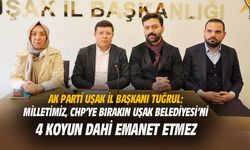 Tuğrul: Milletimiz CHP'ye değil Uşak Belediyesi'ni, 4 koyun dahi emanet etmez