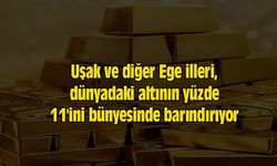 Uşak ve diğer Ege illeri, dünyadaki altının yüzde 11'ini bünyesinde barındırıyor