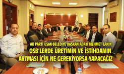 Mehmet Çakın, Uşak Deri Karma OSB'yi ziyaret etti