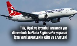 THY, Uşak ve İstanbul arasında yaz döneminde haftada 3 gün sefer yapacak