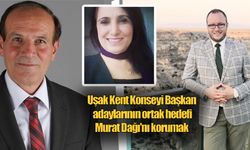 Uşak Kent Konseyi Başkan adaylarının ortak hedefi Murat Dağı'nı korumak