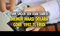Memur maaşı dolara göre 1992 TL eridi