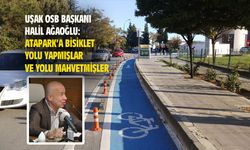 Atapark'a bisiklet yolu yapmışlar ve yolu mahvetmişler!